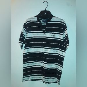 Polo short sleeve zip up shirt